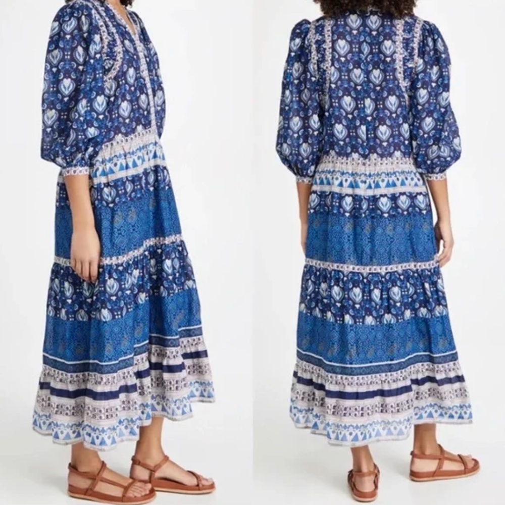 Sea New York Brigette Tiered Maxi Dress